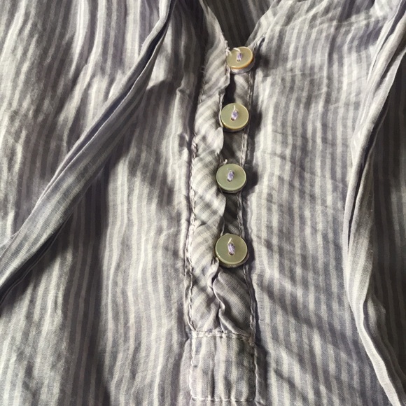 🇺🇸 SPLENDID XS Lavender Pinstripe A-line Tank Silk Cotton Lightweight - Picture 9 of 12